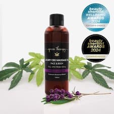 Image of CBD Massage Oil 500mg Luxury Face & Body Full Spectrum (French Lavender) 100ml