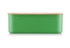 Image of New Bodum Bistro Bread Box iPlastic & Bamboo 19.39 X 29.4 X 10.7cm Apple Green