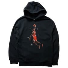 Image of Jordan Rare Essential Graphic Jumpman Hoodie Black - Small - DC9713 010