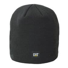 Image of Caterpillar Logo Knit Unisex Adults's Black Beanie Hat