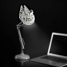 Image of Star Wars Millennium Falcon Posable Desk Lamp - Officially Licensed Disney...