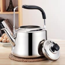 Image of Thickened GasStove Tea Kettle Stainless Steel Water Kettles Whistling Teakettle