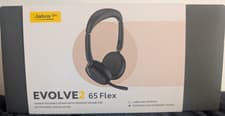 Image of New Jabra Evolve2 65 Flex Wireless MS Teams USB-A Stereo Headset Boom Mic