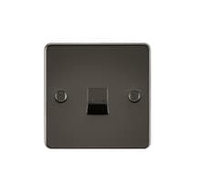 Image of Flat Plate Telephone master socket - gunmetal