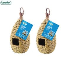Image of 2 PACK GARDMAN WILD BIRD ROOSTING POUCH GARDEN BIRDS ATTRACTION NESTING 29CM
