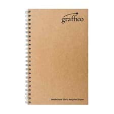 Image of Graffico Recycled Wirebound Notebook 160 Pages A5 (Pack of 10) EN07341