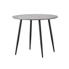 Image of Round Dining Table and 4 Chairs Set 90cm Wooden Padded Home Kitchen Furniture