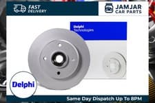 Image of DELPHI BG9022RSC Brake Disc Rear Fits Citroën C3 DS Opel Peugeot Vauxhall