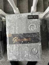 Image of Catherine Lansfield Eyelet Curtains Pairs. Brand New