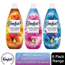 Image of Comfort Ultra Fresh & Protect Fabric Conditioner, 6pk of 78W Total 468 Washes