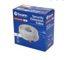 Image of Swann 30M CCTV Cable BNC DC Power Lead Security DVR Video Camera Extension Cable