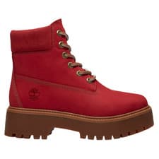 Image of Timberland Women's Stone Street 6-Inch Waterproof Platform Boot [Red Nubuck]