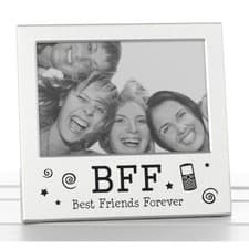 Image of BFF Best Friends Forever Silver Photo Picture Frame Friendship Day Gift 5 x3.5