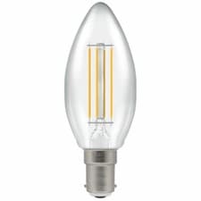 Image of CROMPTON LED Candle Filament Clear Dimmable 4.2W = 40W 2700K SBC B15d 7147-1