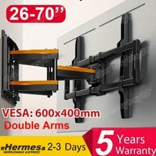 Image of TV Wall Bracket Mount Swivel Tilt for 26 32 40 42 46 50 55 65" TVs Full Motion