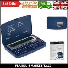 Image of Collins Electronic Pocket Spellchecker with Thesaurus, Crossword Solver & Wor...