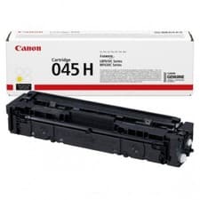 Image of Genuine Canon 045H Yellow Toner Cartridge Original for Canon i-SENSYS LBP-610