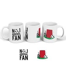 Image of Arsenal Football Team Number One Fan On Ceramic Classic Mug