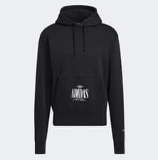 Image of Adidas Originals Trefoil Script Tref Script Hoodie Black H32327 - RRP £69 (AD14)