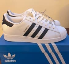 Image of Adidas Originals Superstar White Trainers (UK Delivery)