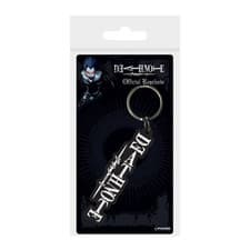 Image of Death Note Rubber Keychain Logo 6cm