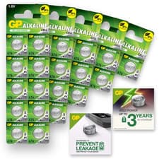 Image of GP LR44 A76 Batteries 1.5V Alkaline Cell Coin Battery AG13 357 *LONG EXPIRY*