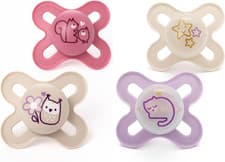 Image of MAM Original Start Day & Night Soothers | 0-2 Months | 4 Pack | Includes 2X Glow