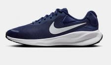 Image of Nike Men's Revolution 7 Sneaker UK Size 9.5 Midnight Navy Platinum New With Box