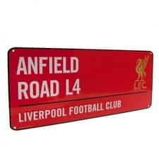 Image of Liverpool FC Street Sign RD Wall Plaque Official LFC Club Merch Great Gift Idea