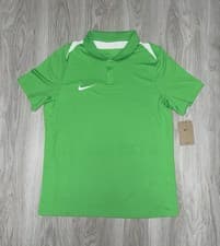 Image of Nike Academy Pro Dri Fit Polo Shirt Green Football Golf Training Tee Mens Large