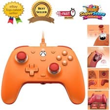 Image of Customizable Wired Controller for Xbox Series X/S - Immersive Gameplay in Orange