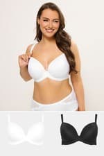 Image of Yours Curve Women's 2 Pack Moulded T-Shirt Bras