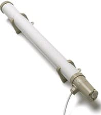 Image of Tubular Heater with Thermostat - Dimplex 2ft White Tube c/w Brackets Flex & Plug