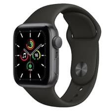Image of Apple Watch SE 2020 - GPS - 44mm - Space Grey, Black Sport Band - Very Good