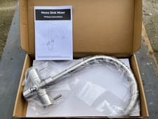 Image of Wickes Kumai Monobloc Kitchen Sink Mixer Tap - Brand New - Brushed chrome