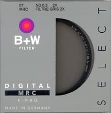 Image of B+W 67mm MRC 101M Solid Neutral Density 0.3 Filter (1 Stop) 12622