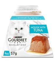 Image of Purina Gourmet Revelations Mousse with Tuna Cat Food 24 x 57G