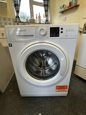 Image of Hotpoint NSWE 743U Washing Machine - White