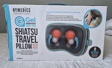 Image of HoMedics Gel massage with real feel Shiatsu Travel Pillow with Heat-rechargeable
