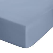 Image of Catherine Lansfield 180TC Easy Iron Percale Fitted Sheet Or Pillowcases Blue