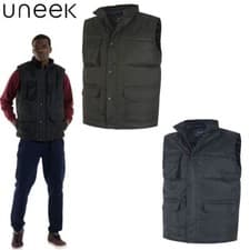 Image of Super Pro Body Warmer – Water-Repellent, Insulated, Utility Pockets, Black/Navy