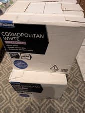 Image of Brand new Wickes Cosmopolitan in white Ceramic Wall Tile 200 x 100mm 5 boxes