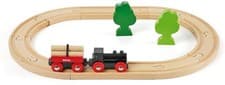 Image of BRIO Little Forest Basic Rail Set [18 pieces] Ages 2 and up (Train Toy, Wooden