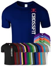 Image of Gym Crossfit Mens Tshirt Functional Training Gym Wear Workout WOD Top T-Shirt