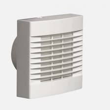 Image of Bathroom Extractor Fan Timer & Automatic Shutters 100mm White Airvent 459309A