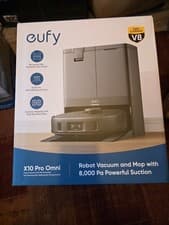 Image of eufy X10 Pro Omni Robot Vacuum Cleaner with Mop All-in-1 - Black - (Brand New)
