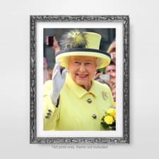 Image of The Queen Elizabeth II Memorial Portrait Art Print Poster 1926 2022 RIP unframed