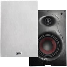 Image of 1x Pair LOOPS 140W 6.5” Low Profile In-Wall Speaker - 8Ohm - Ultra Slim Recessed