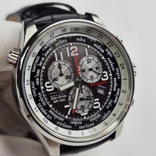 Image of Citizen AT0361‑06E Eco‑Drive World Time Chronograph Watch - Brand New