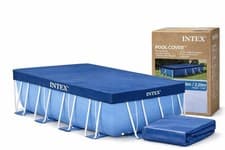 Image of INTEX 4.5m x 2.2m Rectangular Prism Steel Frame Swimming Pool DEBRIS Cover